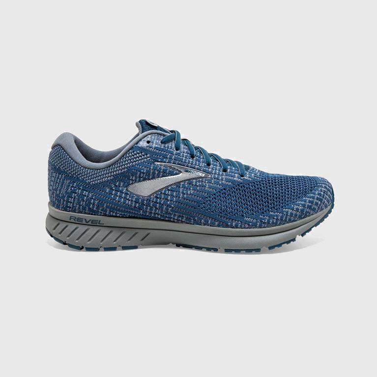 Brooks Revel 3 Mens Road Running Shoes - Blue - Philippines (908536MEP)